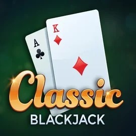 Classic Blackjack online game logo by Red Tiger Gaming on bigclashcasino.eu
